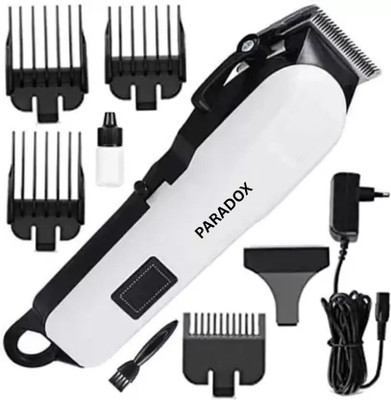 Paradox KM-809A Professional Style Beard Hair Trimmer shaver 240m runtime 4 Length P1 Fully Waterproof Trimmer 240 min  Runtime 4 Length Settings(White, Black)
