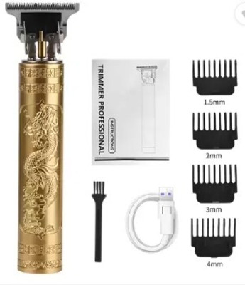 trendy styler Professional MaxtopT99 Rechargeable Cordless Electric Blade Beard Trimmer N76 Trimmer Runtime: 120 min Trimmer for Men(Gold)
