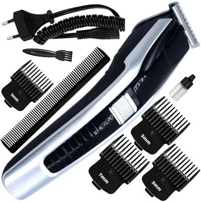 Zeno volt 538 +Comb MEN WIRED CORDLESS TRIMMER Cordless Grooming Kit Trimmer 120 min  Runtime 4 Length Settings(Black, Grey)