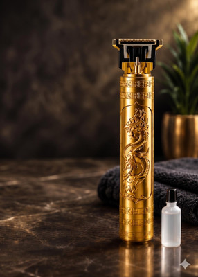 FUNKISH Beard, Mustache, Haircut, Trimmer Head and Body Hair Shaver For Men Runtime: 120 min Trimmer for Men & Women(Gold)