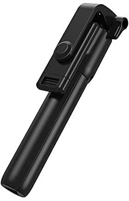 samipna Wireless Remote selfie stick R1 Bluetooth Selfie Stick Bluetooth Selfie Stick(Black, Remote Included)