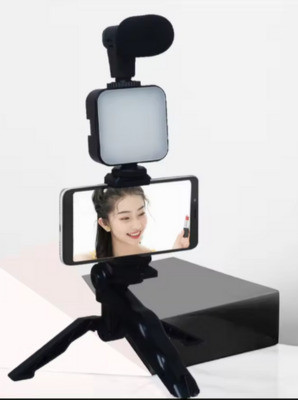 TECHEL VIDEO MAKER KIT WITH FOR VIDEO tew53 Tripod(Silver, Supports Up to 3000 g)