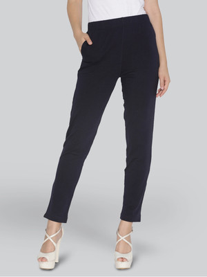 Lyra Regular Fit Women Blue Trousers