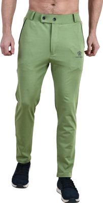 P S Traders Regular Fit Men Light Green Trousers