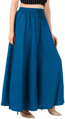 Rajvila Flared Women Blue Trousers