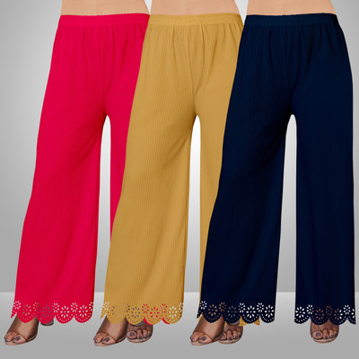 EcoUndies Straight Fit Women Multicolor Trousers