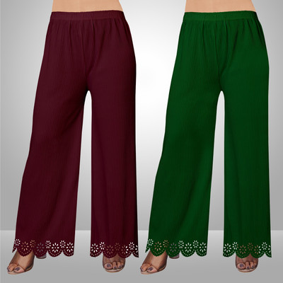 EcoUndies Straight Fit Women Multicolor Trousers