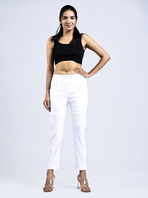 AlkaCreation Regular Fit Women White Trousers