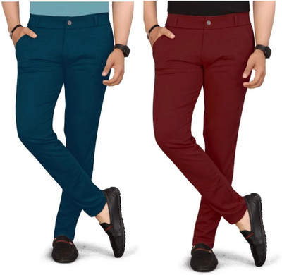 ynam Regular Fit Men Multicolor Trousers