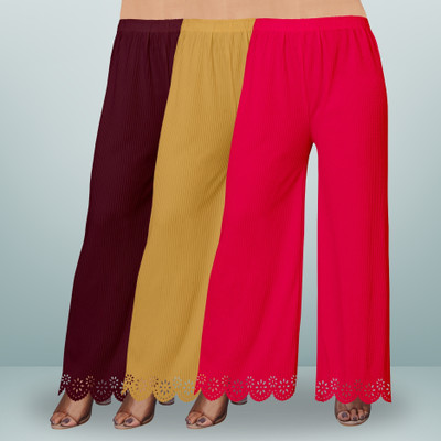 Coolzy Creation Straight Fit Women Multicolor Trousers