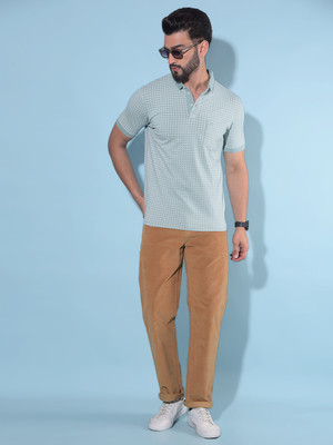 CRIMSOUNE CLUB Straight Fit Men Beige Trousers