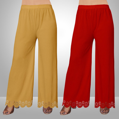 EcoUndies Straight Fit Women Multicolor Trousers