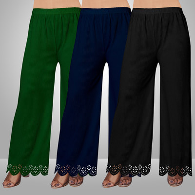 EcoUndies Straight Fit Women Multicolor Trousers