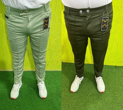 Achalnath Enterprises Regular Fit Men Green Trousers