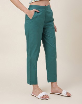 rakshita fashion Regular Fit Women Green Trousers