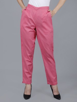 jaipur ethnic Regular Fit Women Pink Trousers