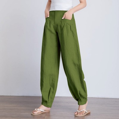 RKK COLLECTIONS Relaxed Women Green Trousers