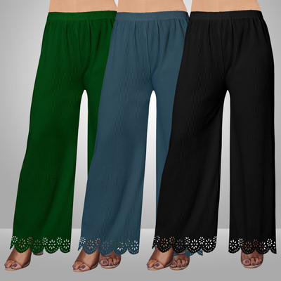 EcoUndies Straight Fit Women Multicolor Trousers
