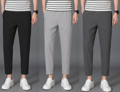 Regular Fit Men Multicolor Trousers
