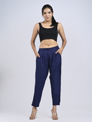 Mirayya Regular Fit Women Blue Trousers