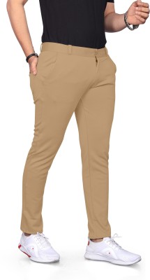 GAUMUKHI CREATION Slim Fit Men Khaki Trousers