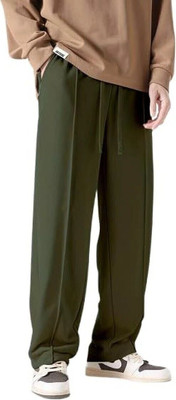 SAVAYO Comfort Fit Men Green Trousers