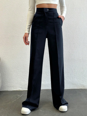 NUCOUTHS Regular Fit Women Blue Trousers