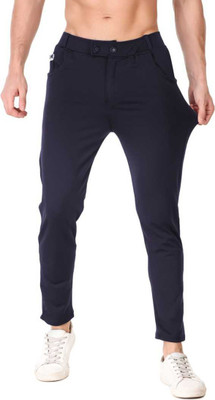 PTC CREATION Slim Fit Men Gold Trousers