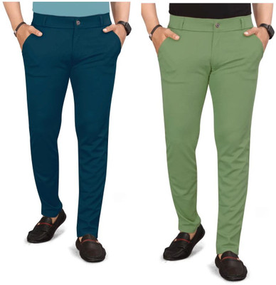 KENDORE Regular Fit Men Multicolor Trousers