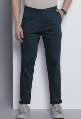 Tanip Slim Fit Men Green Trousers