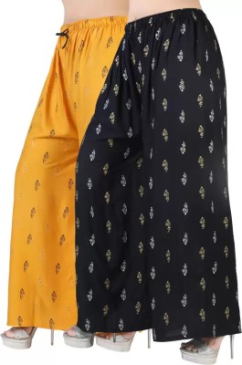 Karl Foerster Regular Fit Women Yellow, Black Trousers