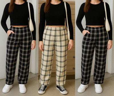 YSP FASHION Regular Fit Women Multicolor Trousers