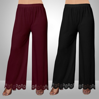EcoUndies Straight Fit Women Multicolor Trousers