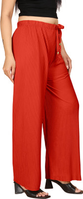 payaltextile Regular Fit Women Red Trousers