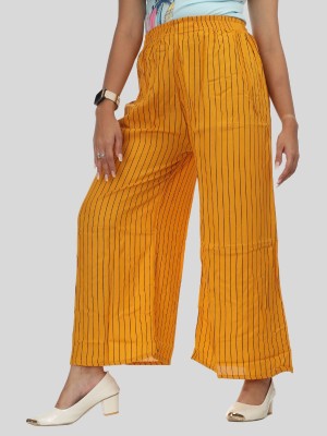 jk and company Regular Fit Women Yellow Trousers