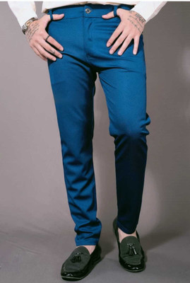 ynam Relaxed Men Blue Trousers