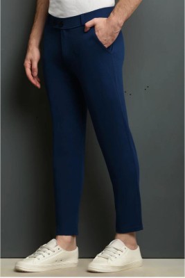 KENDORE Slim Fit Men Blue Trousers