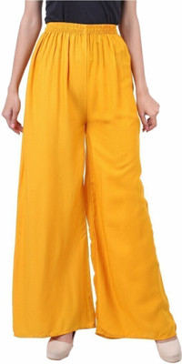ABCD Relaxed Women Yellow Trousers