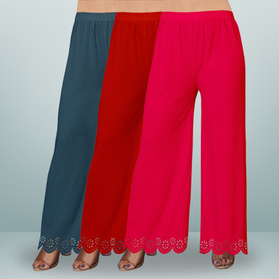 Coolzy Creation Straight Fit Women Multicolor Trousers