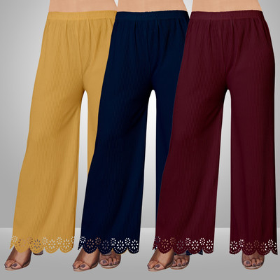 EcoUndies Straight Fit Women Multicolor Trousers