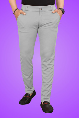 AK Creation Regular Fit Men Grey Trousers