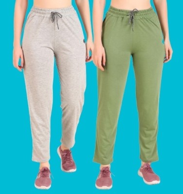 GAA Regular Fit Women Grey, Light Green Trousers