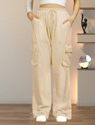 karan Regular Fit Women Beige Trousers