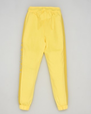 Youmaa Regular Fit Boys Yellow Trousers