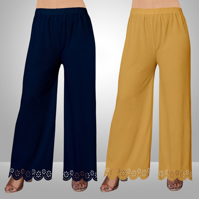 EcoUndies Straight Fit Women Multicolor Trousers
