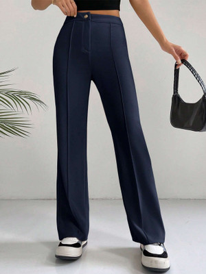NUCOUTHS the style you love Regular Fit Women Blue Trousers