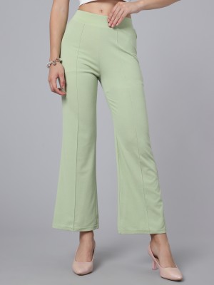 Westhood Regular Fit Women Light Green Trousers