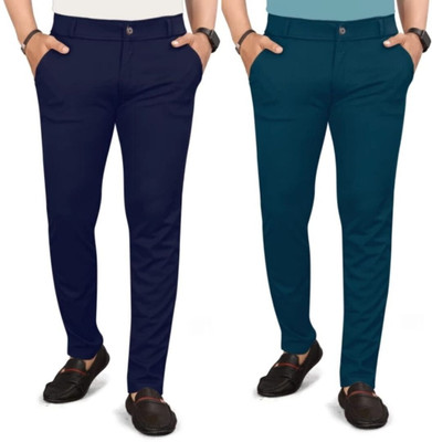 ynam Relaxed Men Light Blue, Blue Trousers