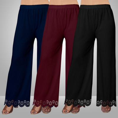 EcoUndies Straight Fit Women Multicolor Trousers