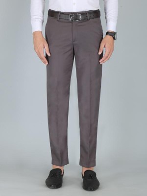 THIS TRY Regular Fit Men Grey Trousers